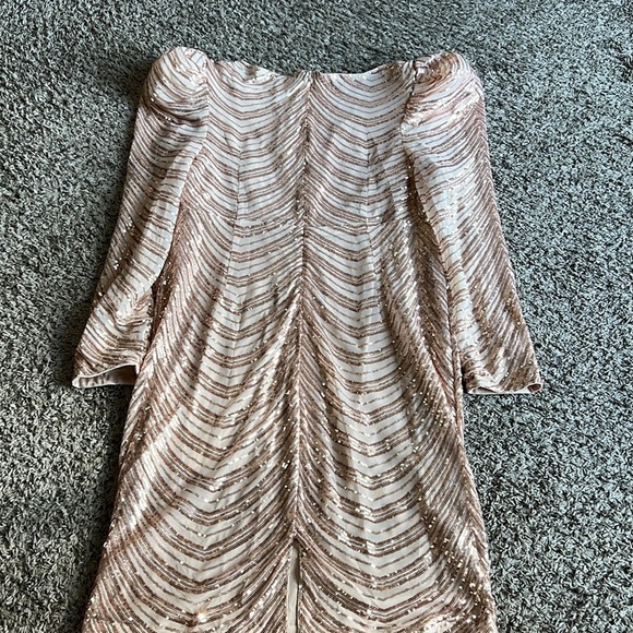 Faeriesty V-Neck Long Sleeve Sequin Cocktail Evening Holiday Dress Size 4XL - Picture 10 of 15